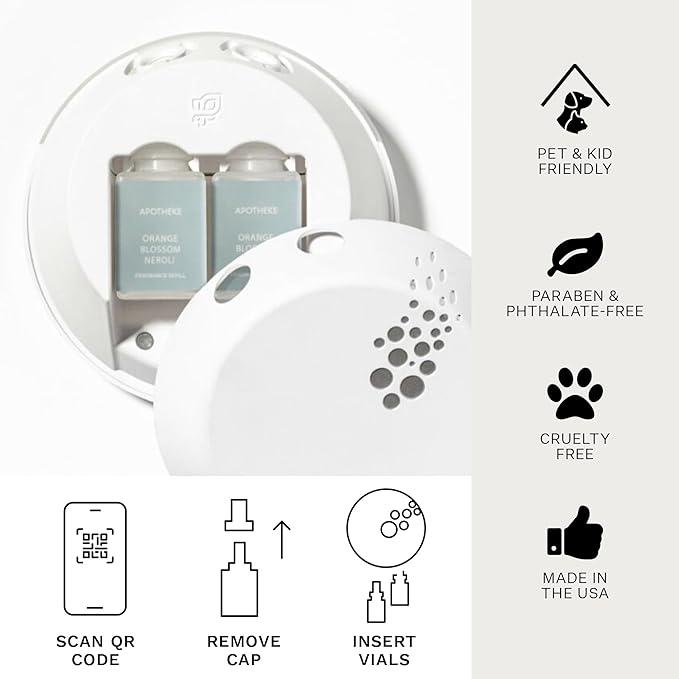 Pura Smart Home Plug-in Diffuser Refills by Apotheke (Orange Blossom Neroli 2-Pack) - Pura Fragrance Refills - Long-Lasting Air Freshener Fragrance Products with Perfume-Grade Essential Oils