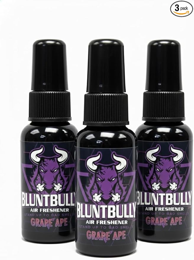 Air Freshener (Grape Ape) (3 Pack) Premium Oil Based Air Freshener Spray. Long-Lasting Room Bathroom Office &amp Car Scent | Eliminates Odors from Smoke Pets &amp More