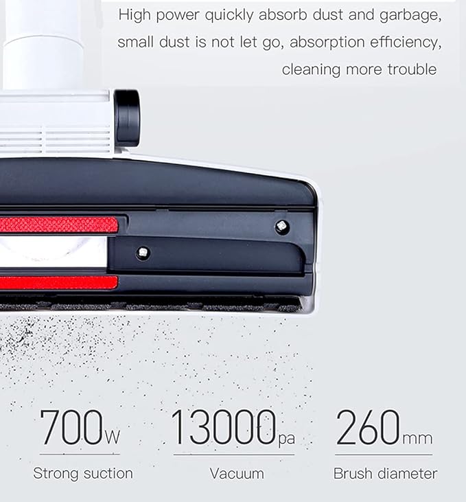 Corded Stick Vacuum Cleaner 14000 pa Powerful Suction Handheld Corded Upright Vacuum Cleaner with HEPA Filter Quiet Stick Vacuum Light Weight for Pet Hair Hardwood Floors Carpet White