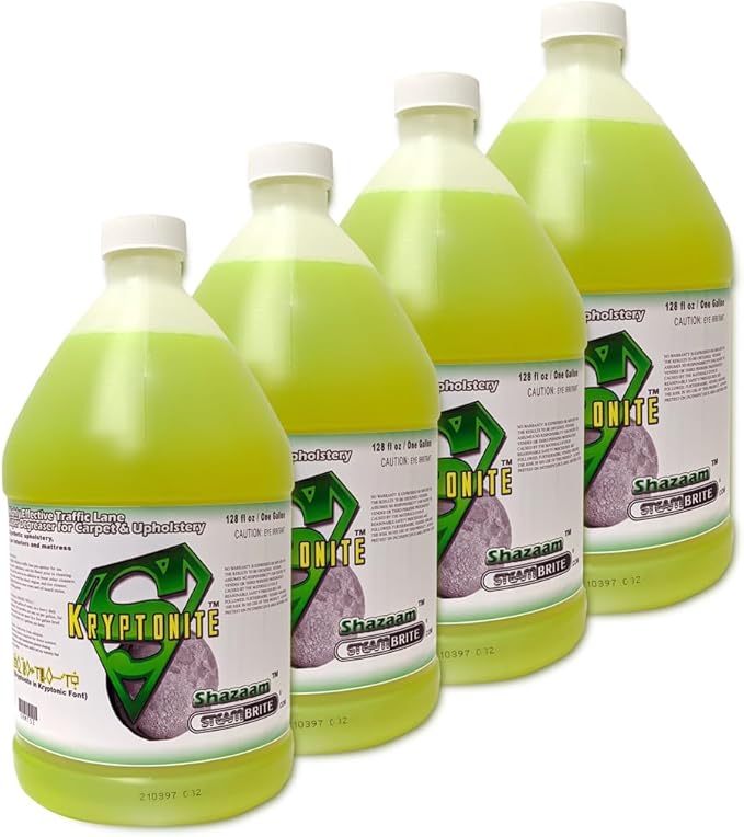 Shazaam SBM152 Kryptonite Neutral pH Cleaner Degreaser Booster Stripper Area Rug and Natural Stone Cleaner 1 Gallon