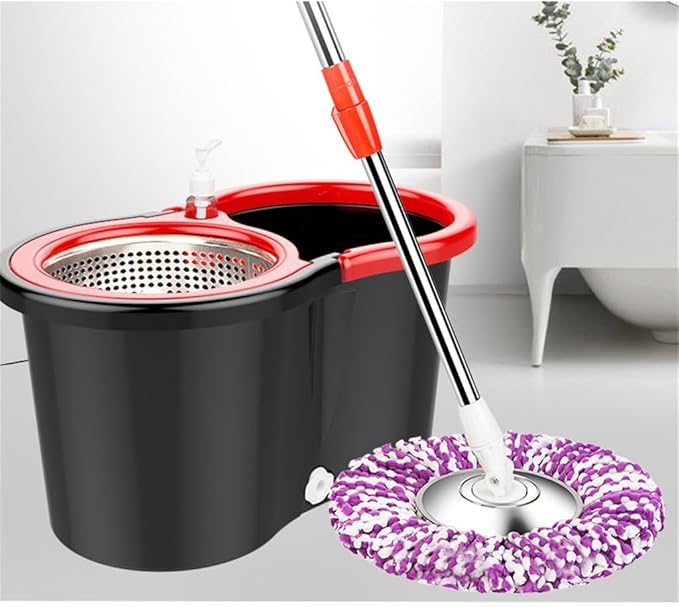 Rotary Mop Bucket Good Free Hand Wash Press Drive for Lazy Peoples