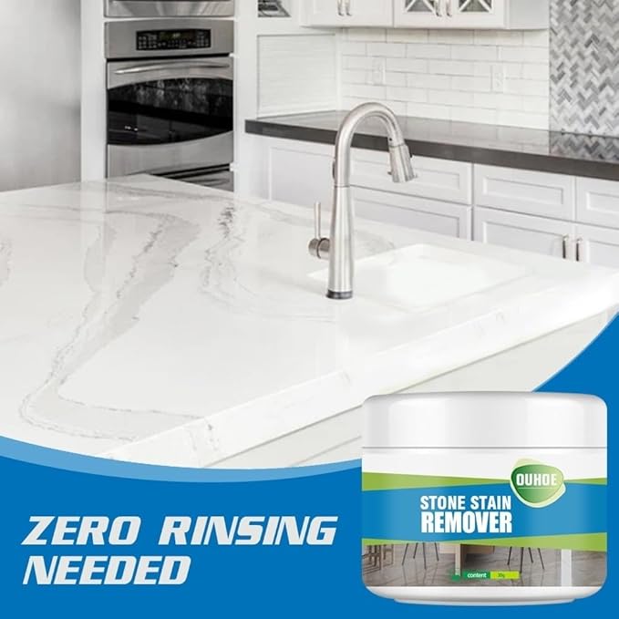 Marble Stone Platform Cleaning PowderPowder To Remove Organic Stains Such As Oil Grease Butter And Other Non-acid Stains From Most Marble Granite。 (Color : 1Count (Pack of 1))
