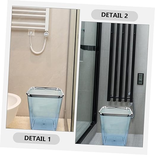 Garbage Bin Large Wastebasket for Bedroom Office Kitchen Sturdy Pp Easy to Clean
