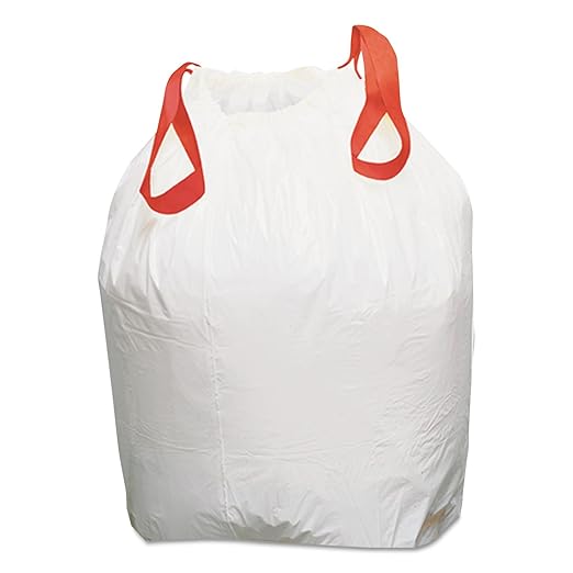 Webster Industries Draw-N-Tie Heavy-Duty Hexene Resin Trash Bags (200 Case) 13 Gallon