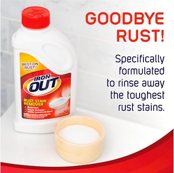 Iron OUT IO30N Rust Stain Remover Powder 1 lb 12 oz Bottle 2 Count