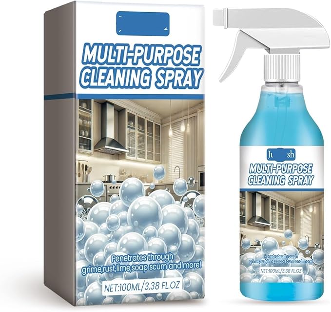 Kitchen Foam Cleaner - Powerful Grease &amp Stain Remover Multi-Surface Safe Fresh Scent Gentle Formula(3PCS)