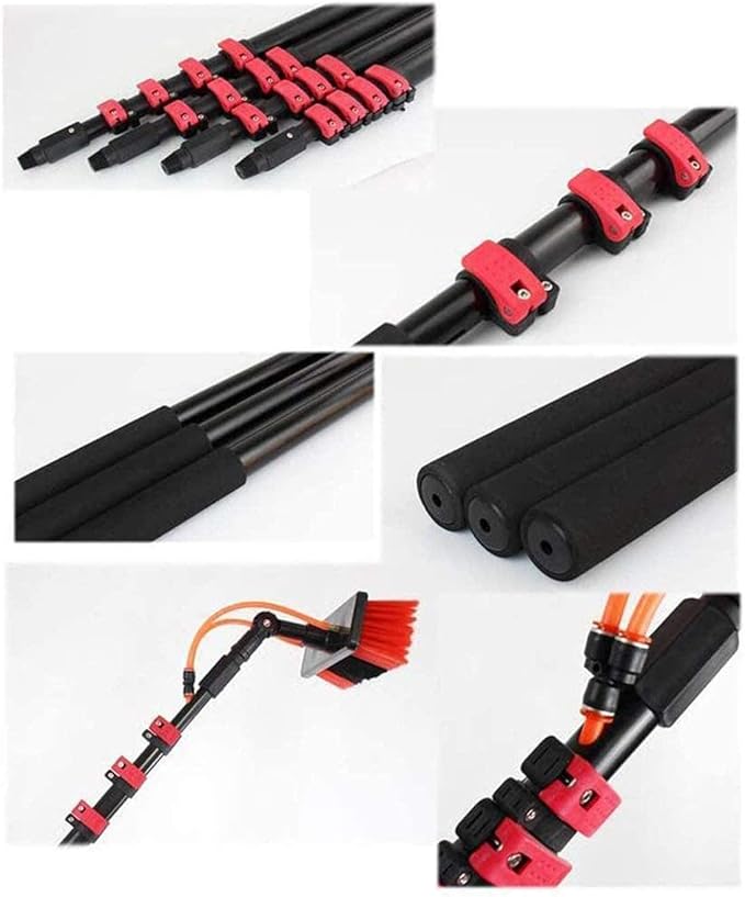 Window Cleaning BrushWater Fed Telesbrush 3.6-11M Window Cleaning Pole Brush Window and Solar Panel Cleaning System Windows Cleaning &amp Trucks Water Fed Pole Kit/12Ft/3.6M