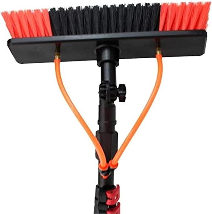 Window Cleaning Pole Water Fed Telescopic Brush Window Cleaning Pole Water Fed Telescopic Brush Extendable Cleaner Conservatory Roof (Color : 6m/20ft)
