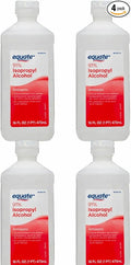 Equate 91% Isopropyl Alcohol Cleaning Solution 16 Oz 4 Bottles