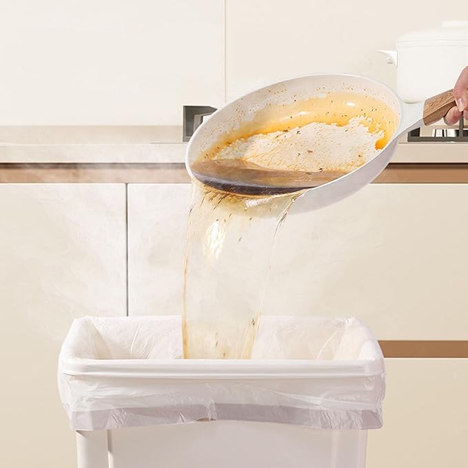 Heavy Duty Drawstring Kitchen Trash Bags 4-Micron Thick Leakproof &amp Heat-Resistant Large Capacity Garbage For Bathroom Home Use Fit Most Bins(Large 3-roll [ 3Micron52*55cm])