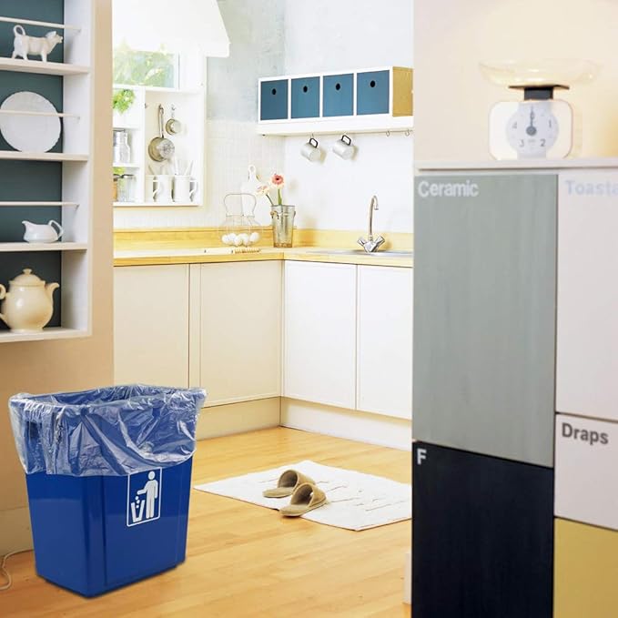 Pekky 5 Gallon Clear Trash Bags Bin Liners 300 Counts