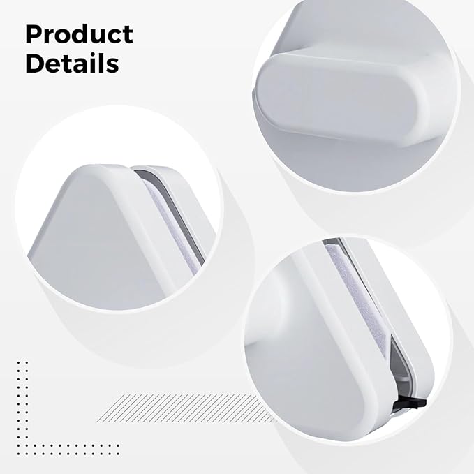 Double-Sided Glass Cleaner Tool for 3-10 Mm Double-Pane Windows Attaching Window Cleaner Anti-Falling Rope Ergonomic Design