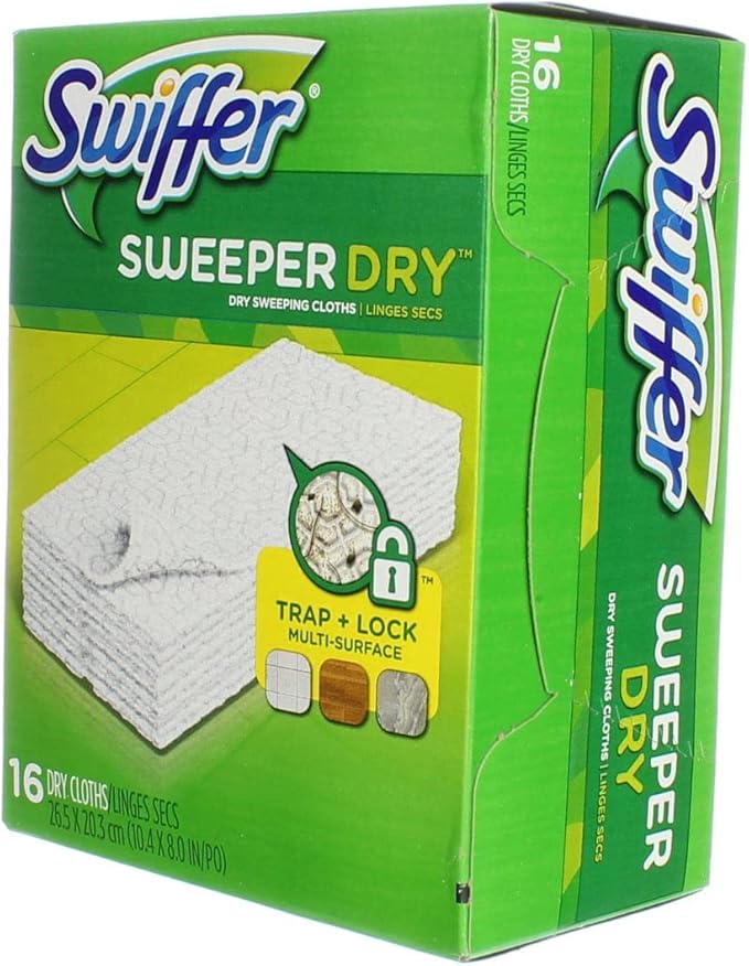 Swiffer Dry Sweeping Disposable Cloths 16 ct (Pack of 12) Natural 12