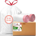 39 Gallon Trash Bags Drawstring 100 Count Bulk White | Unscented | Heavy Duty Multi-purpose Garbage Bags Can Liners for Business Home Kitchen Commercial and Industrial