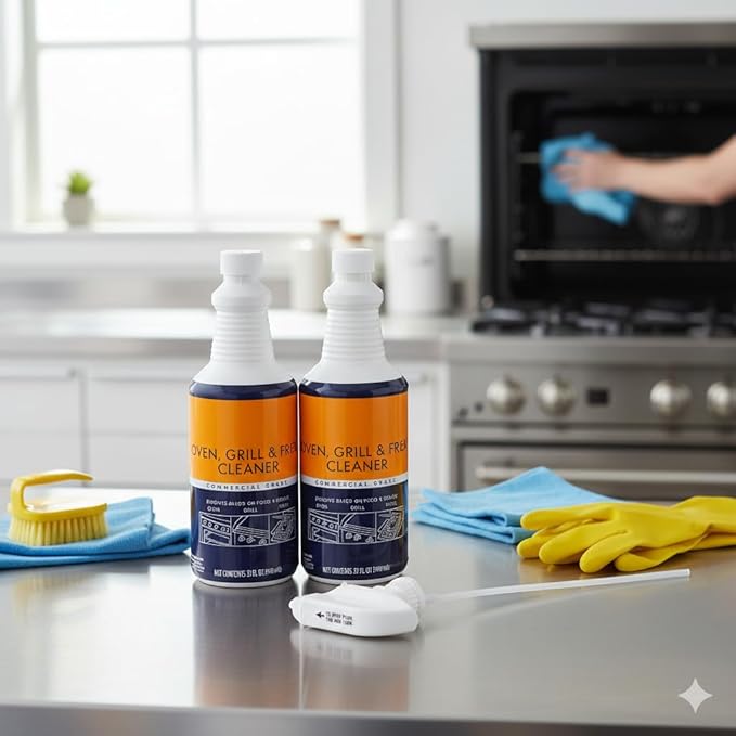 Commercial Oven Grill and Fryer Cleaner 32 oz. Pack of 3