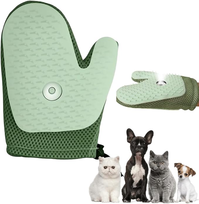 2025 New Pet Hair Removal Glove Upgrade Electrostatic Pet Grooming Gloves for Cats and Dogs Efficient Cat Gloves