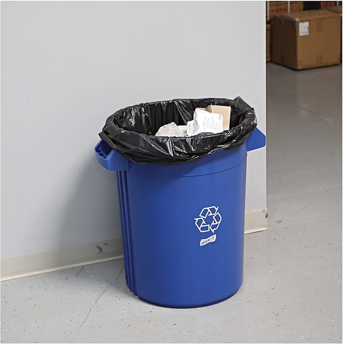 Genuine Joe 01534 Heavy-Duty Trash Bags 1.5 Mil 40-45 Gallon 50/CT Black (Pack of 3)