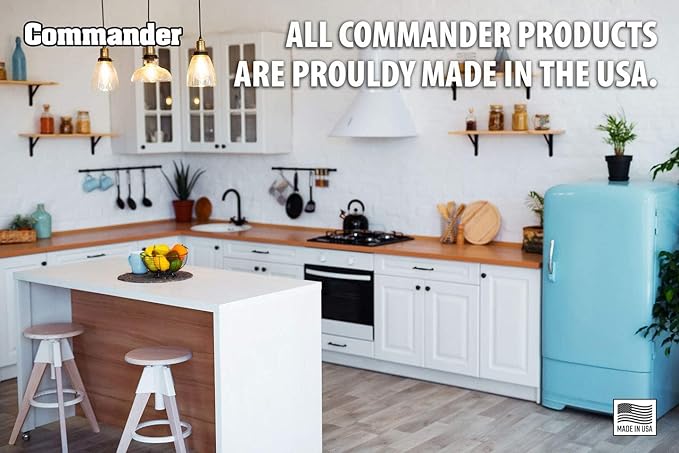 Commander 13 Gallon 0.72 MIL White Tall Kitchen Trash Bags - 24 x 27 - Pack of 100 - For Home Kitchen &amp Bathroom
