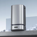 ELPHECO Stainless Steel Trash Can 4 Gallon Self-Bagging Automatic Garbage Can Self-Sealing Wastebasket 15 Liter Trash Bin Large Touchless Metal Trash Can for Home Hotel Office Silver