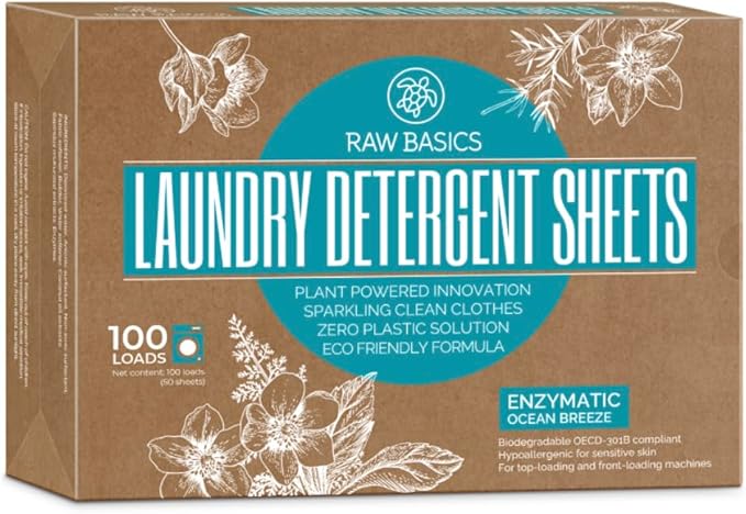 Scent Boosters for Washer Lavender Aroma and Laundry Detergent Sheets Ocean Breeze Scent