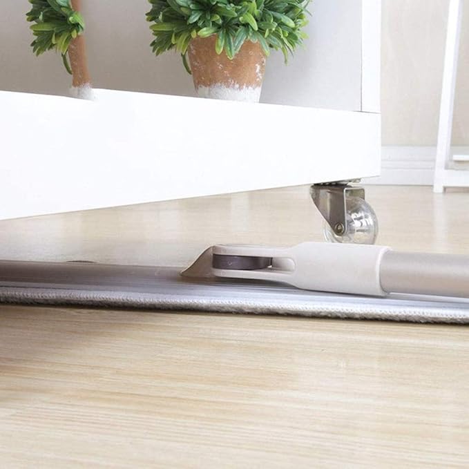 Lazy Flat Mop Stainless Steel Handle House Cleaning Dust Water for Wooden Floor Ceramic Tile Microfibre Fabric