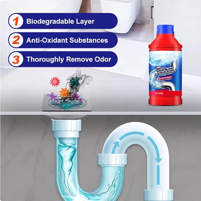 Pipeline Dredging Agent500mlPowerful Pipe Dredge AgentKitchen UnblockerPowerful Pipeline Dredging Agent for Versatile Occasions (2pc)