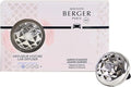 Maison Berger Car Diffuser Set – Refillable Vent Clip Ceramic Refill Made in France - Luxury Auto Scent - 4-Week Diffusion - Elegant Air Freshener for All Car Vents (Joy Agave Garden)