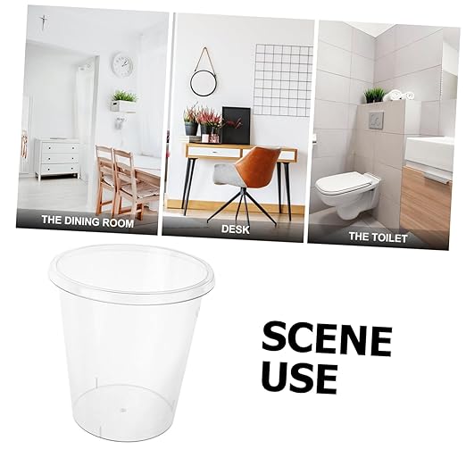 Mobestech No Lid Trash Can Wastebasket for Kitchen Bathroom Living Room and Bedroom Stylish Easy to Use for Keeping Spaces Tidy