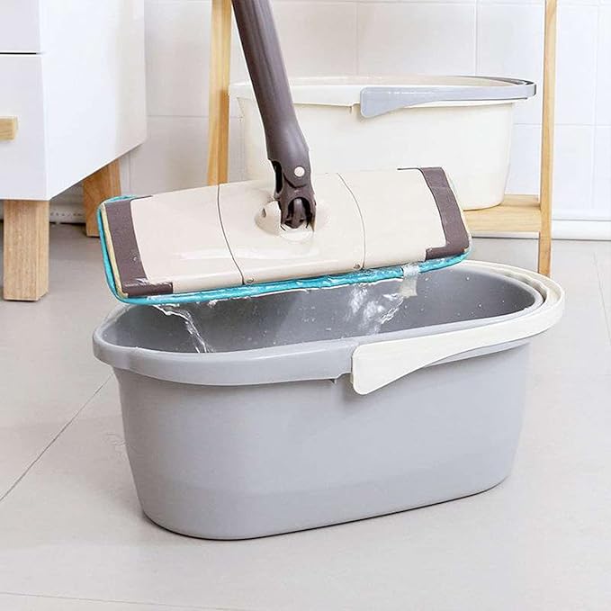 Haundry 4.5 Gallon Cleaning Bucket Good Grips Household Mop Bucket for Cleaning Supplies Cleaning Caddy Organizer Basket with Handle 17.1L White