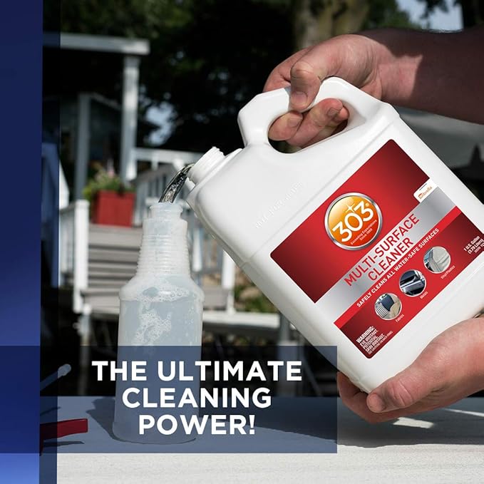 303 Multi Surface Cleaner Spray All Purpose Cleaner for Home Patio Car Care and Outdoor 128 fl. oz.