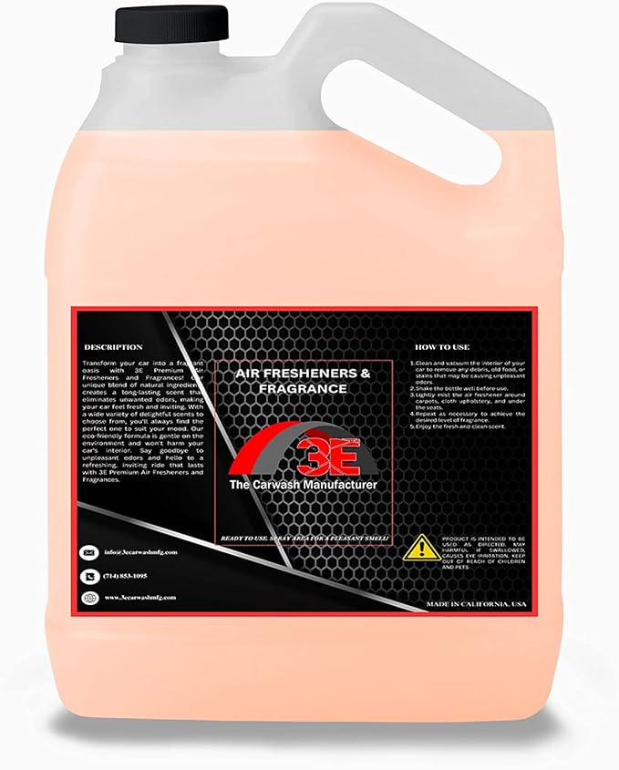 Car Air Freshener Concentrate 128 fl oz Professional Automotive Interior Fragrance Ready to Use Liquid Multiple Scents (Citrus)