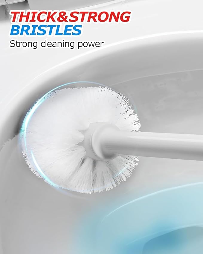 3Pack 2 in 1 Toilet Brush and Plunger Set Extended Handle PlungerToilet Bowl Brush Plunger SetBathroom Cleaning ToolsToilet Brush Plunger ComboCleaning BrushCleaning Supplies Light gray