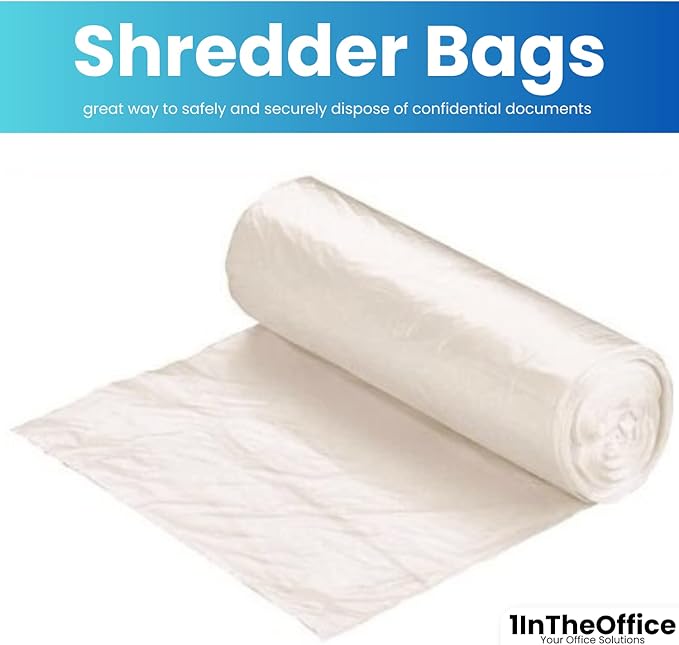 1InTheOffice Shredder Bags 15.8 Gallon Paper Shredder Waste bags 15.8 Gal. (100 Count)
