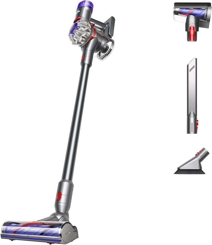 Dyson V8 Plus Cordless Vacuum Cleans Hard Floors and Carpets Detangles Converts to Handheld 115AW 2 Power Modes Up to 40 Minutes¹