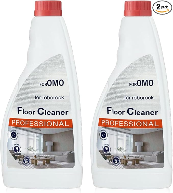 Floor Cleaning Solution Compatible With Roborock Robot Vacuum And Mop Cleaner Deep Cleans For Multiple Hard Floors Suitable With All Robot Vacuums With Mopping (2 Bottle)