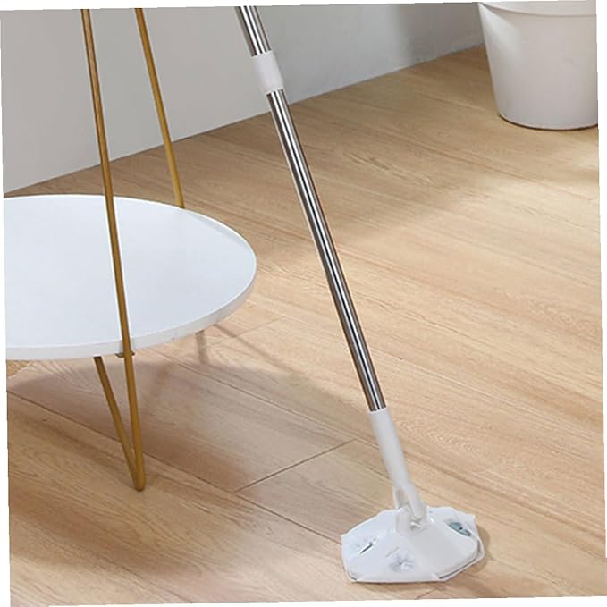 Household Dust Mop Set with Dry Cleaning  Triangular Electrostatic Flat Mop for Hardwood Floors Detachable and Refillable Cleaning Tool for Home Dust Removal and Floor Sweeping