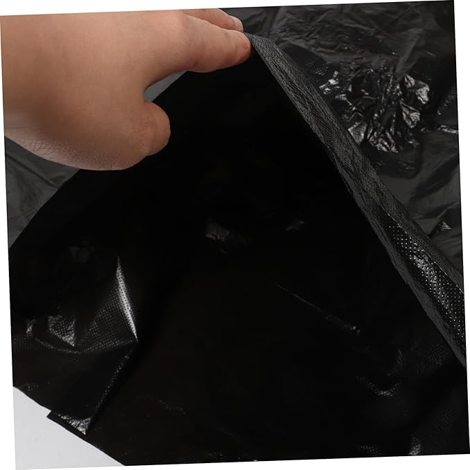 GALPADA 25pcs Thickened Black Trash Bags Heavy Duty Garbage Liners for Kitchen Bathroom Office Home Waste Disposal and Garbage Bags