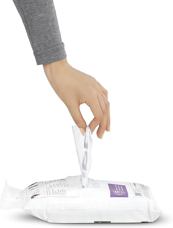 simplehuman Code X 100 Count Dispenser Pack Custom Fit Liners Drawstring Trash Bags 80 Liter / 21.1 Gallon White
