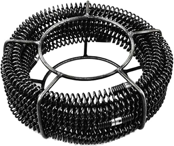 12M Household Drain Pipe Dredger Sewer Dredging Machine Extension Spring Set Compression Spring With Crank For 40-100MM Pipe