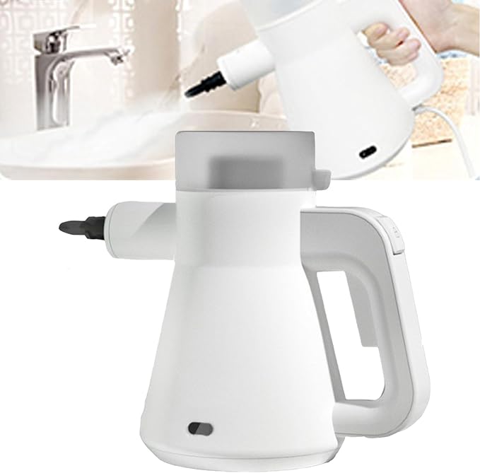 135℃ Steam MopSteam Shot4 Different Nozzleswith 450ml Large Capacity Water Tank2min Fast Heating135℃ High TemperatureSuitable for Removing Oil StainsIroning Clothes