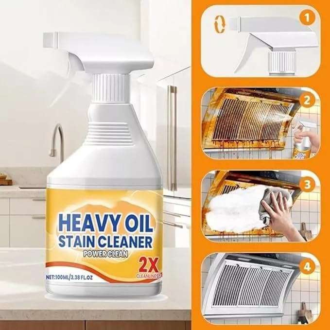 Liapu Kitchen Heavy Oil Cleaner2025 New All Purpose Kitchen Heavy Oil Cleaning Agentfor CountertopsOvensAppliances (3PCS)