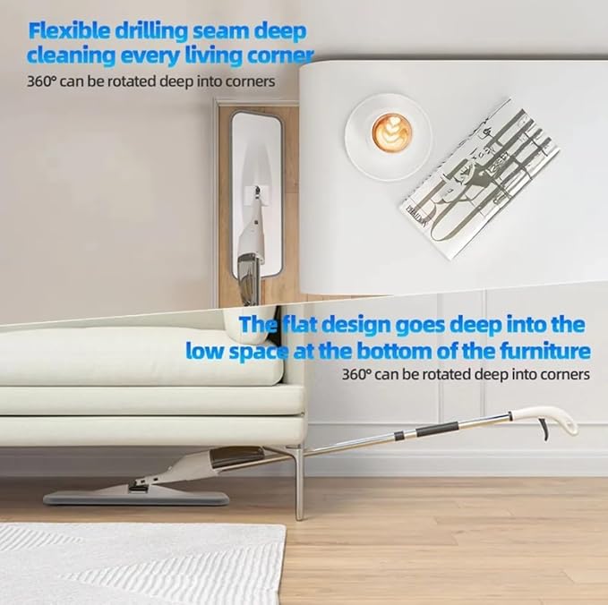 New Spray Mop Broom Set with Reusable Microfiber Pads Rotating Dry &amp Wet Household Flat Mops for Cleaning Home Floor Tool
