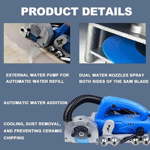 1200w Electric Tile Joint Cleaning Machine - Automatic Grout Cleaner for Ceramic Tiles Shower &amp Bathtub Seam Tool Efficient Gap &amp Crevice Slotting B