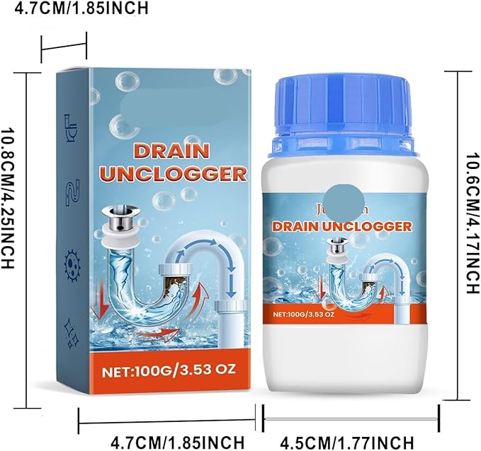 Drain Cleaner for Kitchen and Bathroom - Unclog Pipes Remove Grease &amp Odors and Keep Drains Fresh(1PCS)