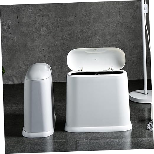 Compact Bathroom Trash Wastebasket for Kitchen Living Room and Office Design Modern Aesthetic for Spaces for Use