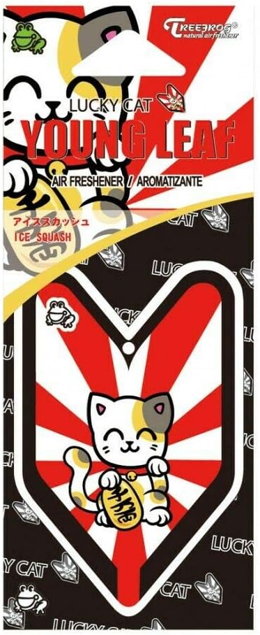Tree Frog Air Freshener Ice Squash Scent JDM Car Auto Rising Sun Lucky Cat 1 Box (24pcs)
