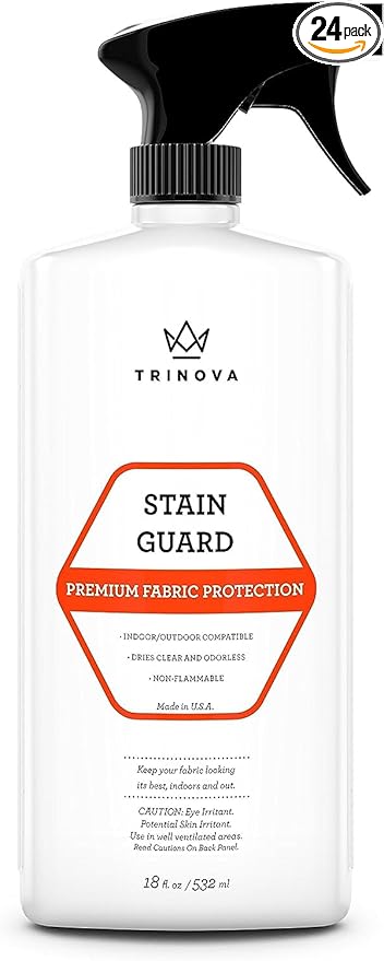 TriNova Non-Aerosol Stain Guard - Fabric Protection Spray for Upholstery Carpet Rugs and More to protect from liquid stains