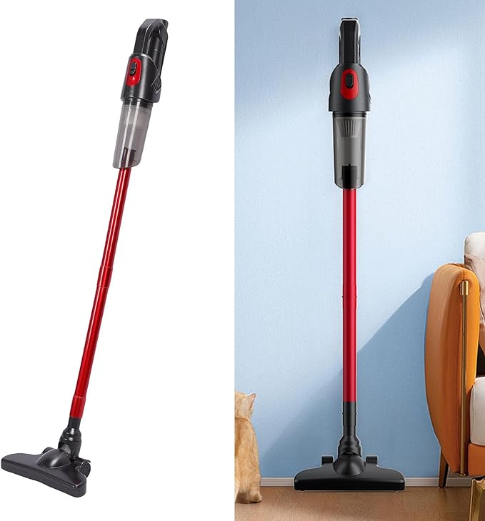 Hyuduo Cordless Vacuum Cleaner Stick Vacuum Handheld 4000pa Suction Power 20min Runtime 4+1 Cleaning Modes with 2000mAh Battery for Home Floor Car Cleaning