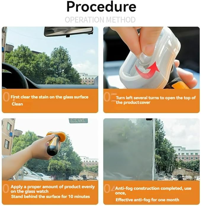Glass Guard Cleaner Universal Glass Emulsion Cleaner Windshield Oil Film Remover Glasses Handle Oil Film Remover Lotion Glasses Cleaning Board for Car Windows (2 Pcs)