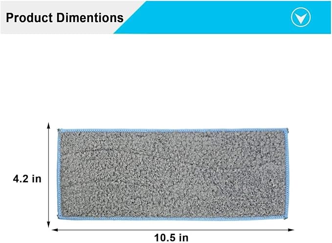 Wet Mopping Pads Floor Wiper Suitable Compatible with Irobot Braava Jet M6 Series Mop (Color : 4pcs)